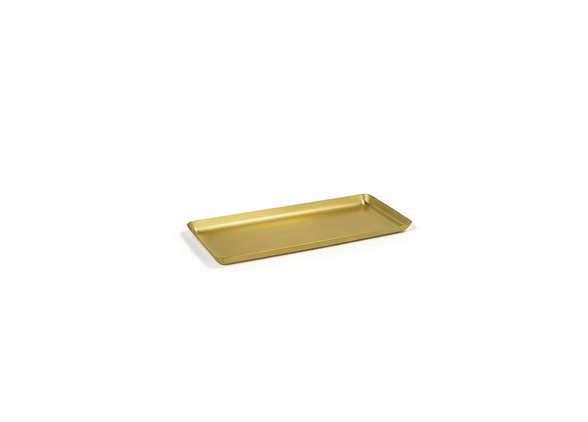 FOH Brushed Stainless Steel Tray, 10" x 4.5", 6 ct - Image 5