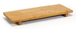 FOH Bamboo Footed Tray, 12.25" x 4.75", 6 ct