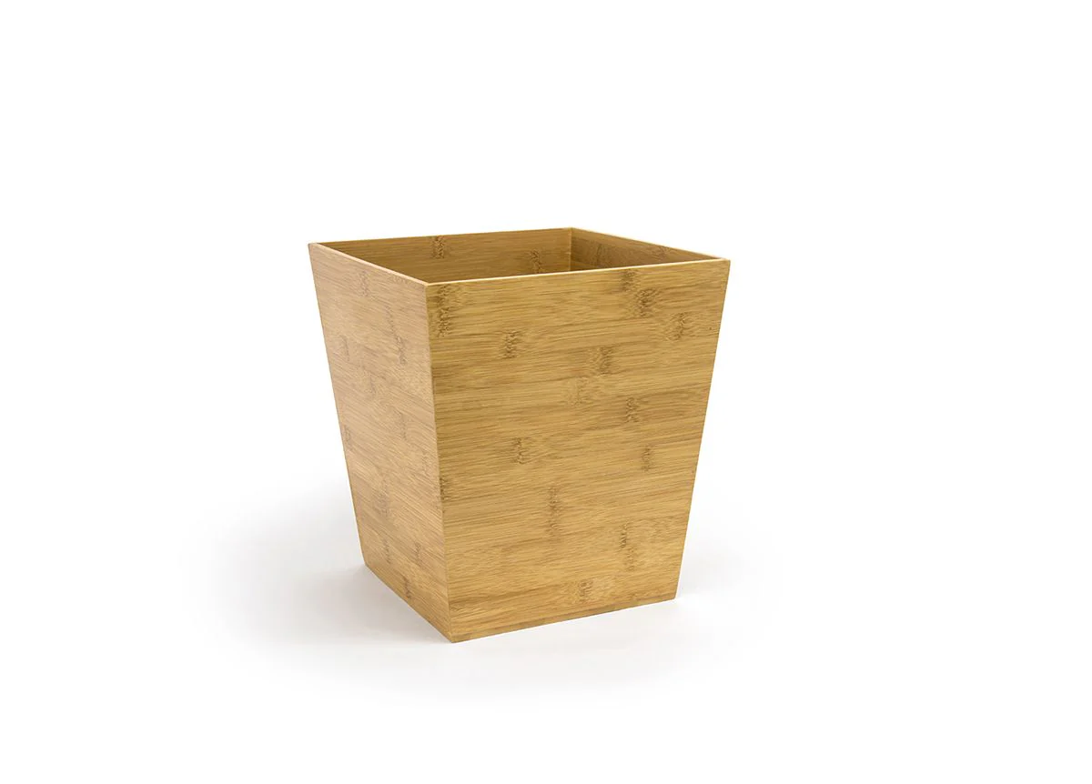 FOH Bamboo Flare Waste Basket, 14 qt, 4 ct - Image 2