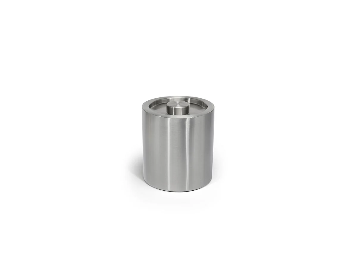FOH Round Stainless Steel Ice Bucket with Lid, 2 qt, 4 ct - Image 2