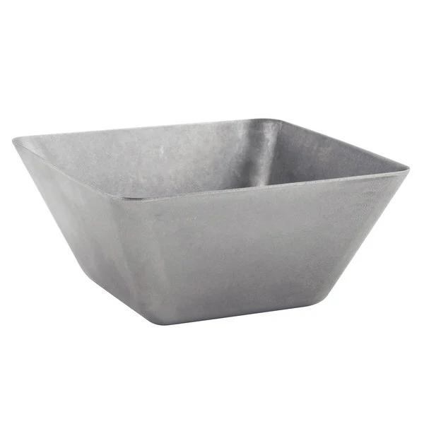 FOH Square Mod Stainless Bowl, Antique, 4.5", 13 oz, 12 ct