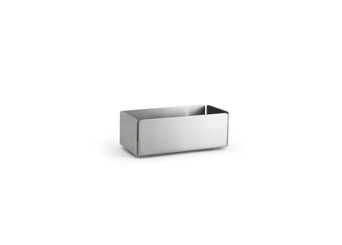 FOH Brushed Stainless Holder, 4.75" x 2.25", 12 ct - Image 3