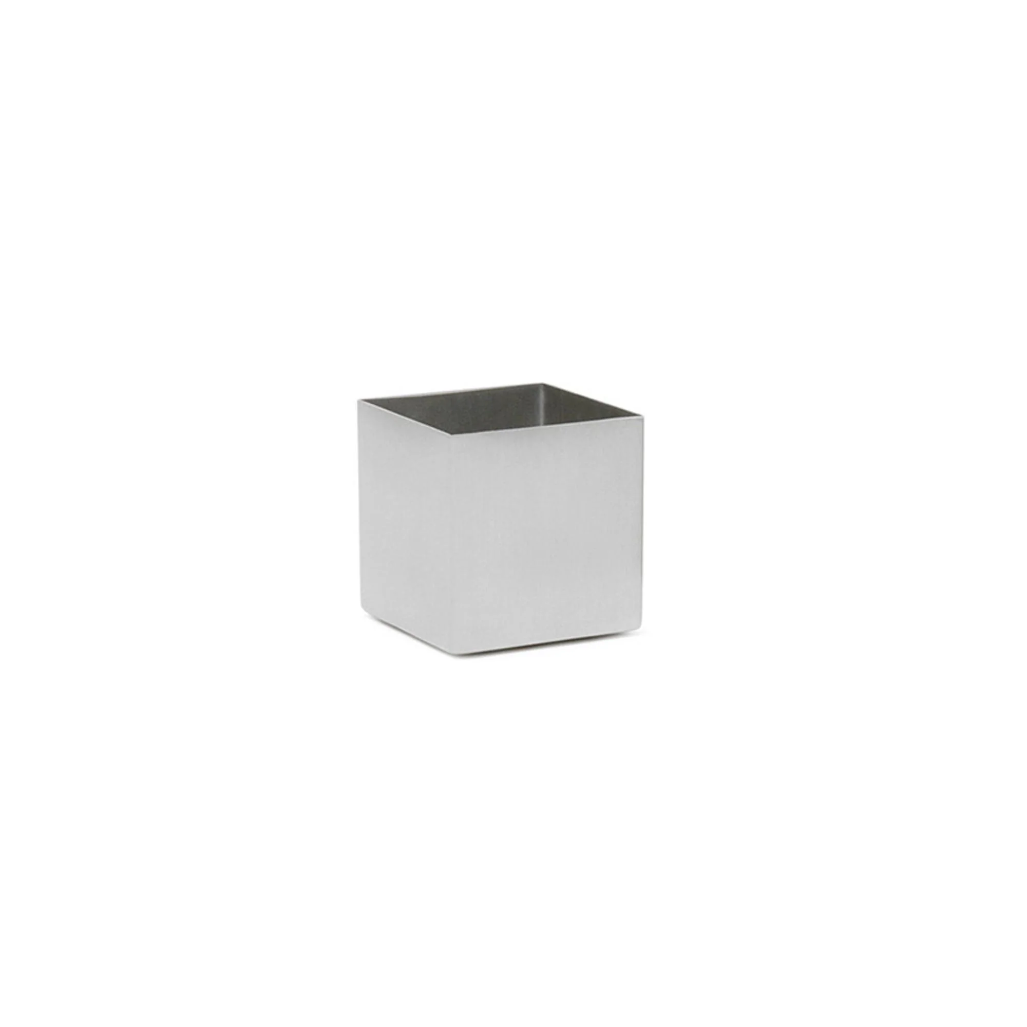 FOH Square Brushed Stainless Holder, 4 oz, 6 ct - Image 2