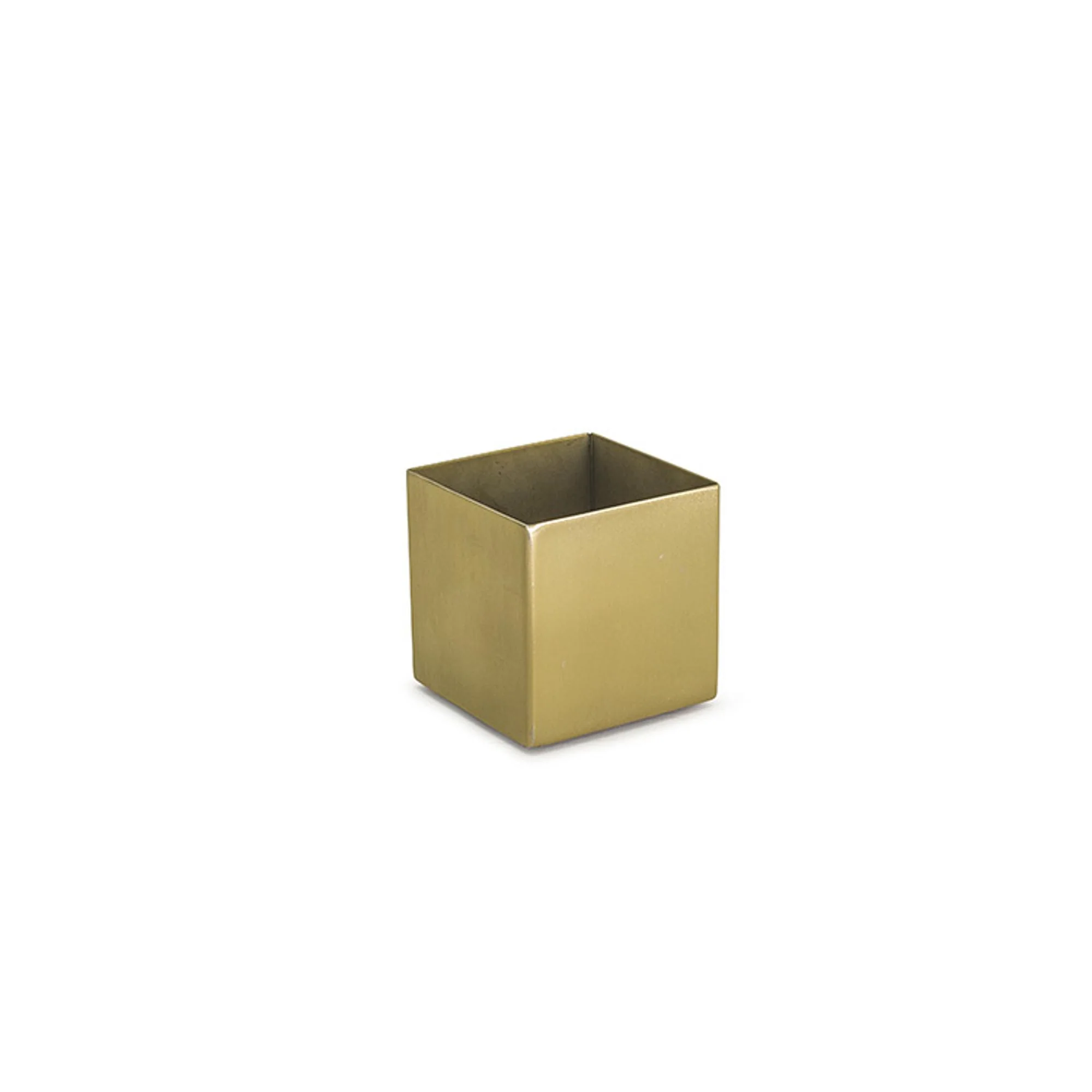 FOH Square Brushed Stainless Holder, 4 oz, 6 ct - Image 3