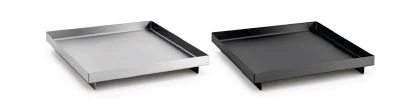FOH Brushed Stainless Steel Square Tray, 6", 6 ct