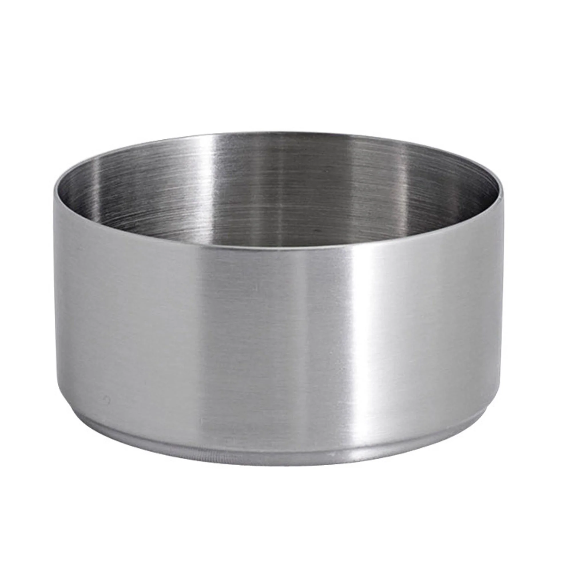 FOH Round Soho Brushed Stainless Ramekin, 6 oz, 12 ct - Image 2