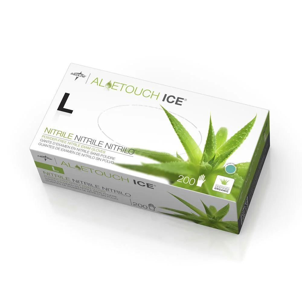 Aloetouch Ice, Green Nitrile Gloves, 200 ct - Image 4