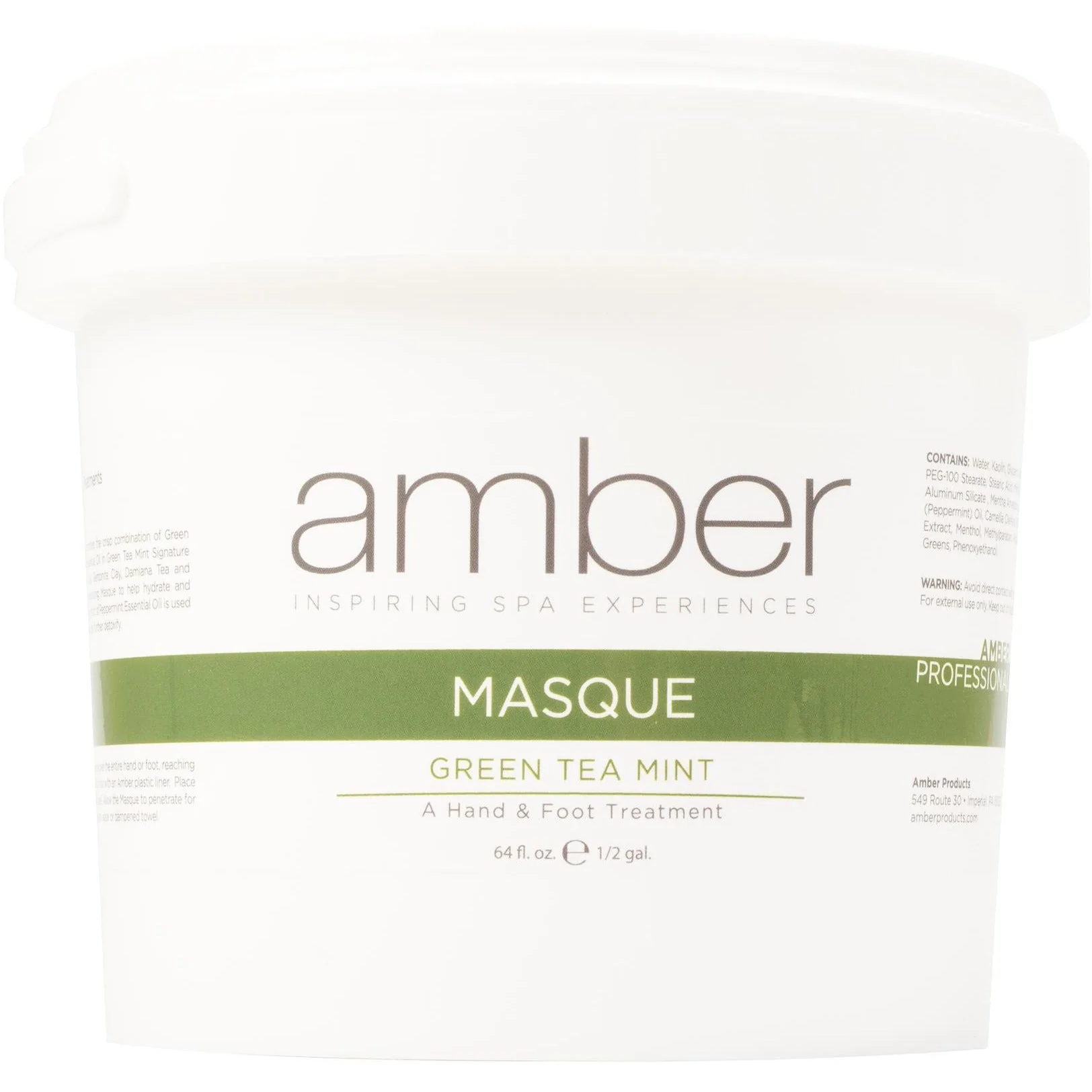 Amber Foot Masque, Green Tea Mint, 64 oz