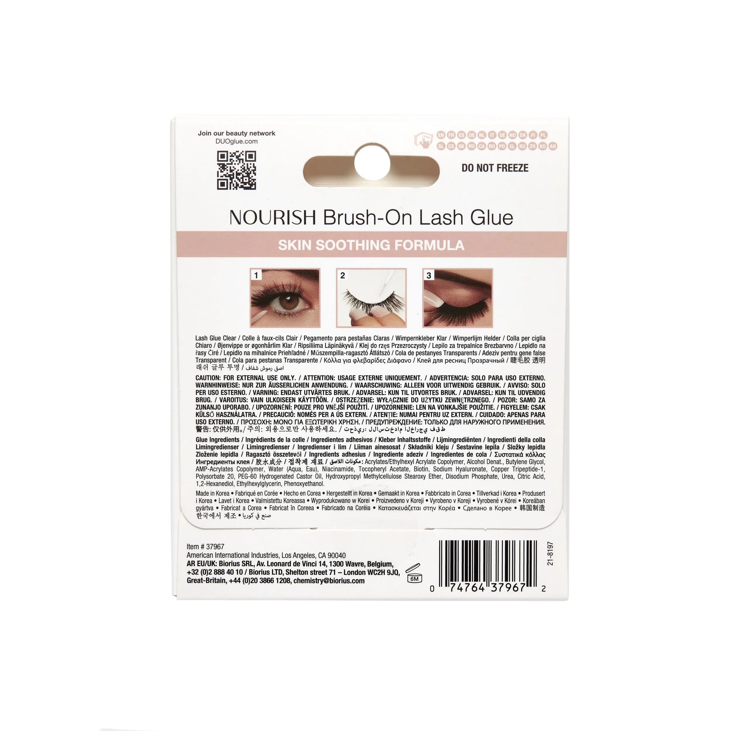 Ardell DUO Nourish Lash Glue, Clear, .17 oz - Image 4