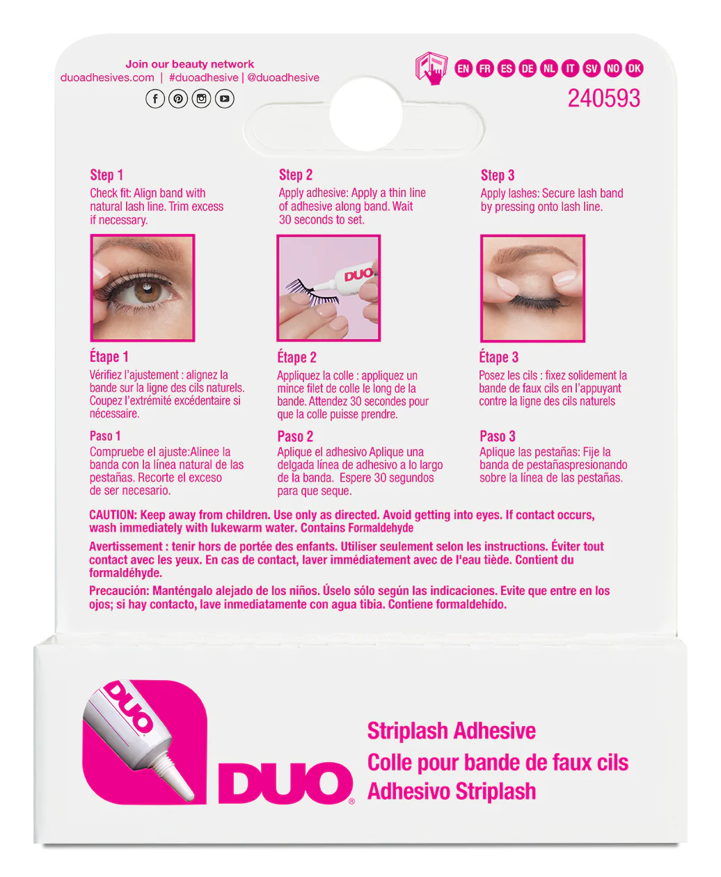 Ardell DUO Strip Lash Adhesive, Dark, 0.25 oz - Image 3