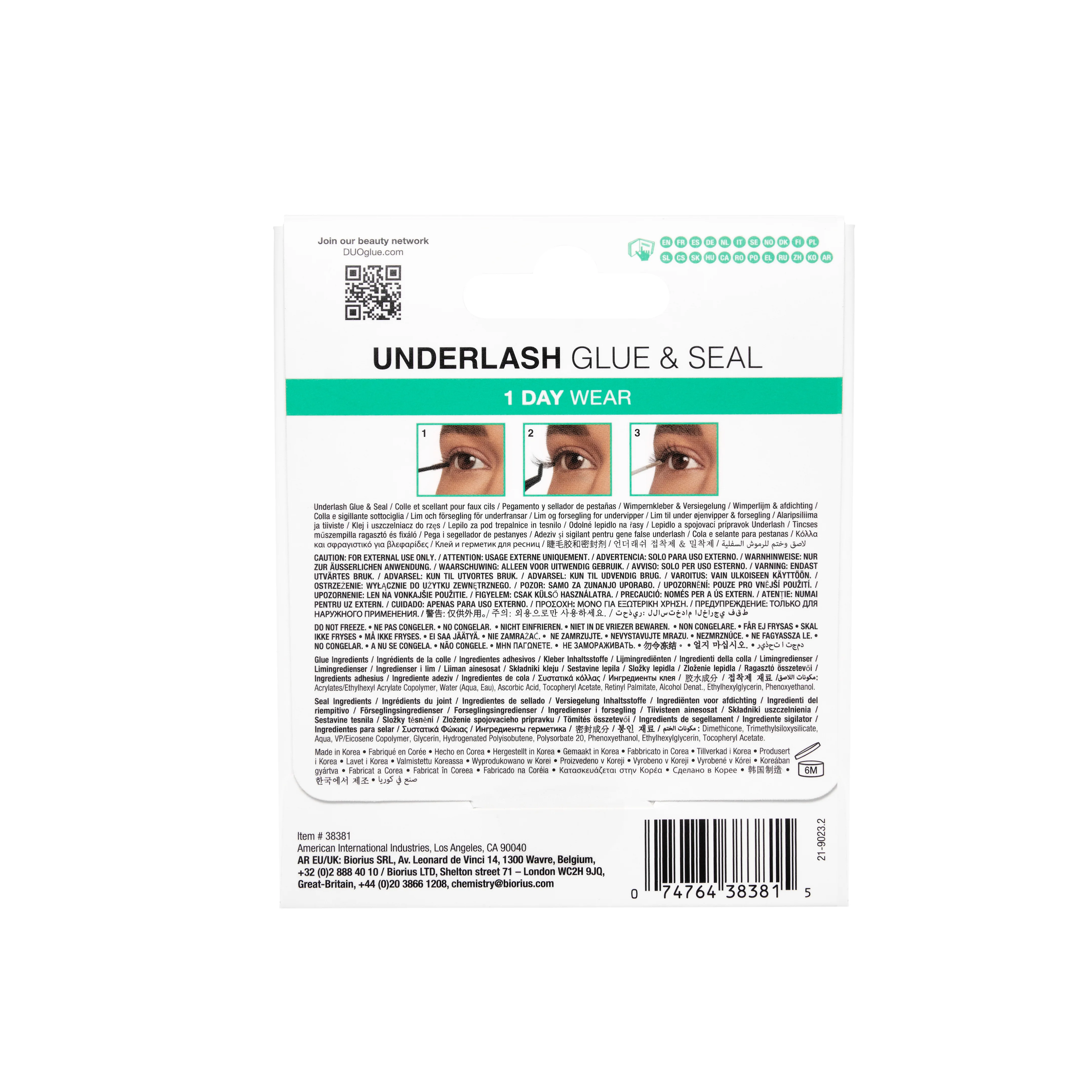 Ardell, DUO Underlash 1 Day Glue & Seal, Clear, .07 oz - Image 4