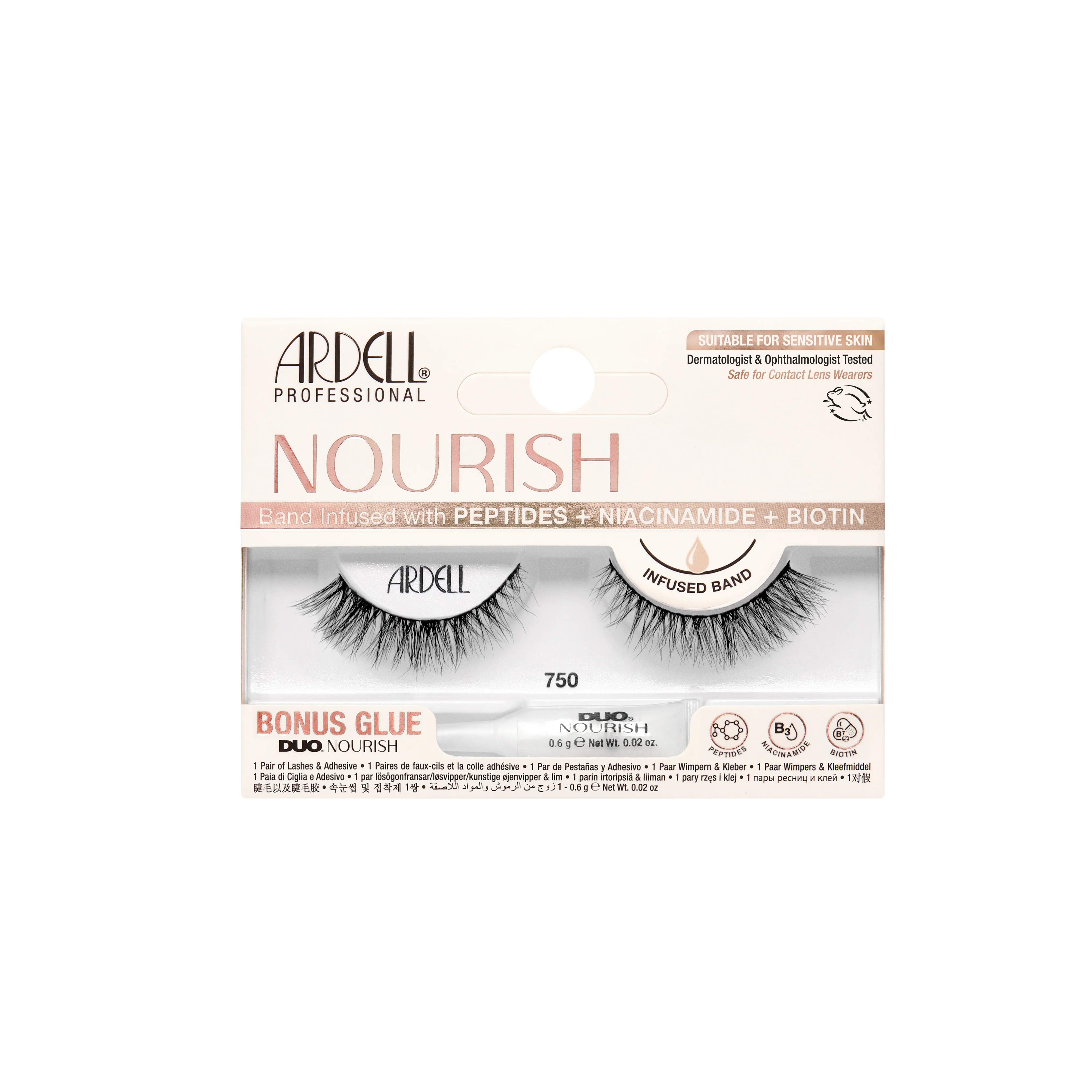 Ardell Nourish Strip Lashes 750, 1 pr