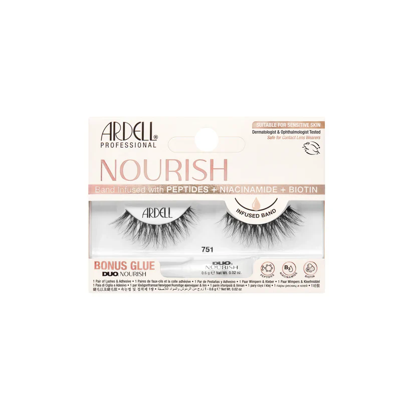 Ardell Nourish Strip Lashes 751, 1 pr