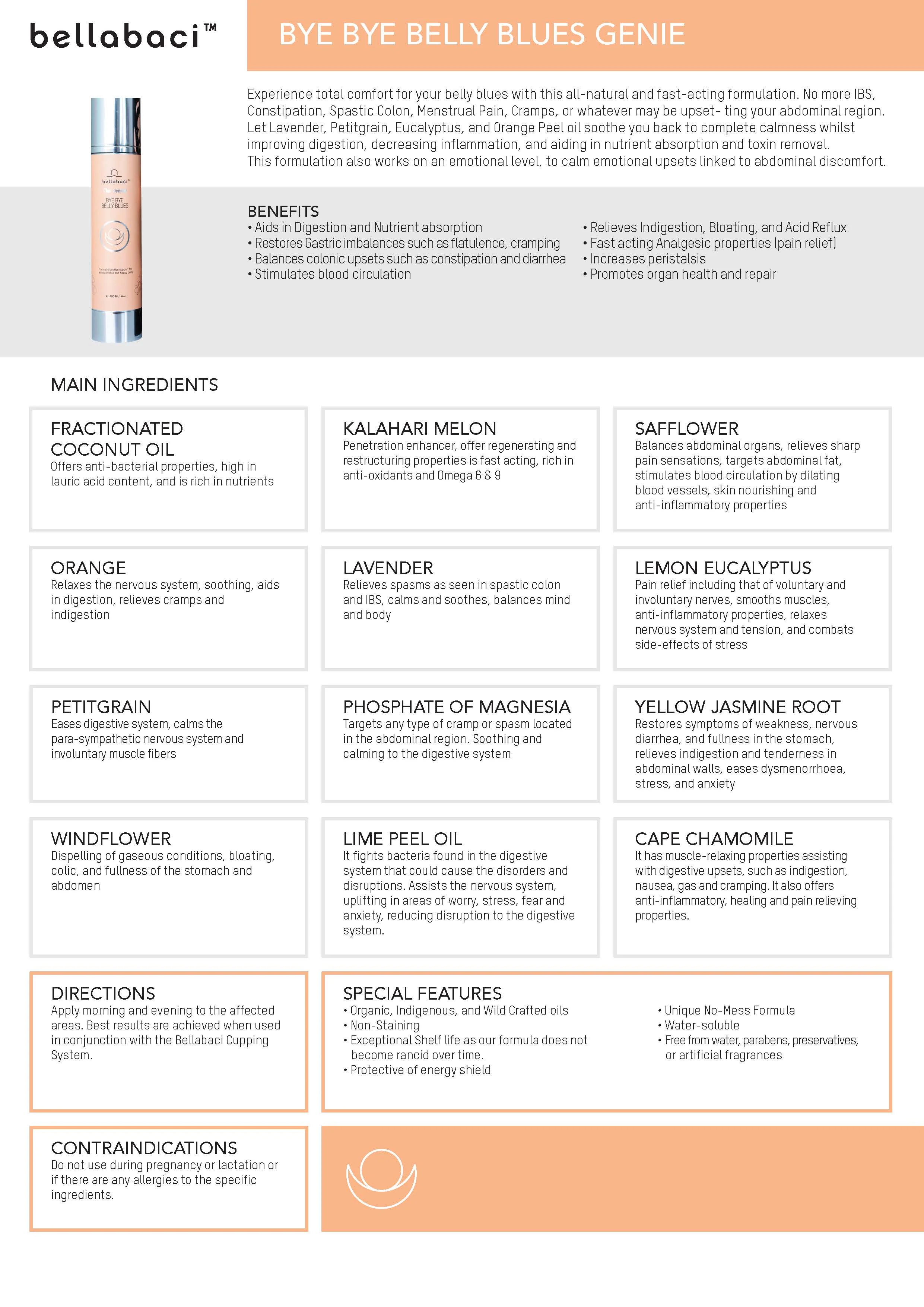 Bellabaci Bye Bye Belly Blues Genie Wellness Gel - Image 3