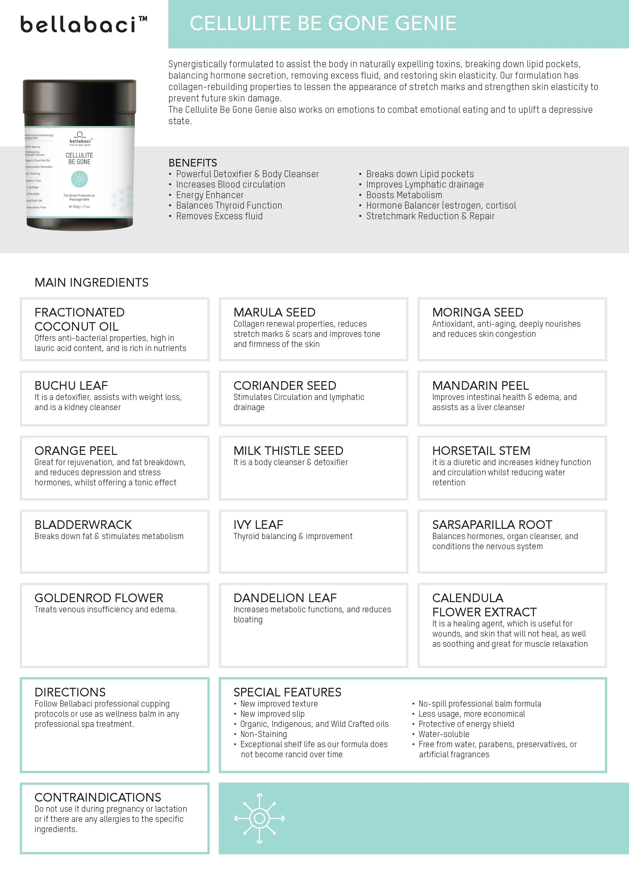 Bellabaci Cellulite Be Gone Wellness Balm, 17.63 oz - Image 4