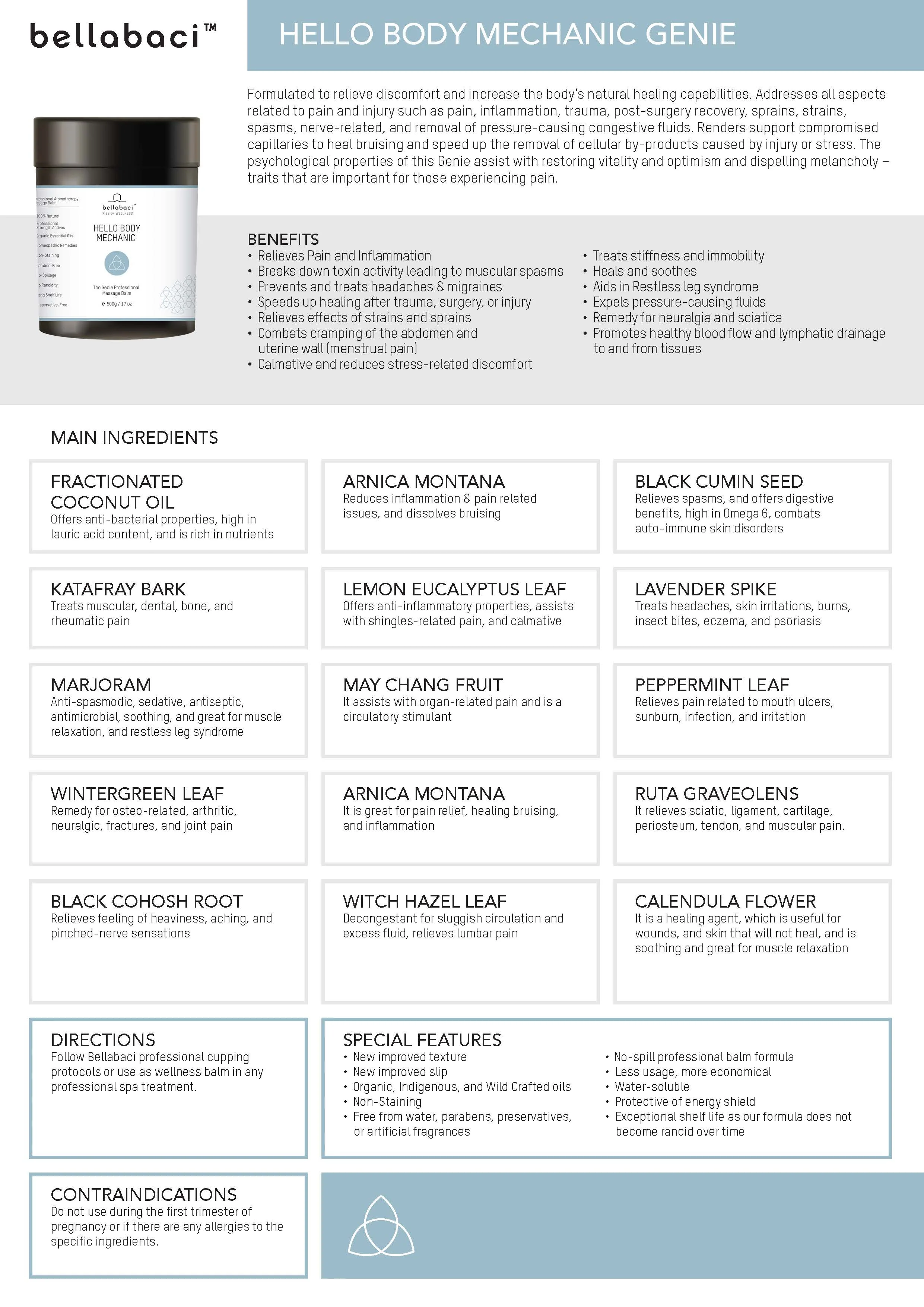 Bellabaci Hello Body Mechanic Wellness Balm, 17.63 oz - Image 4