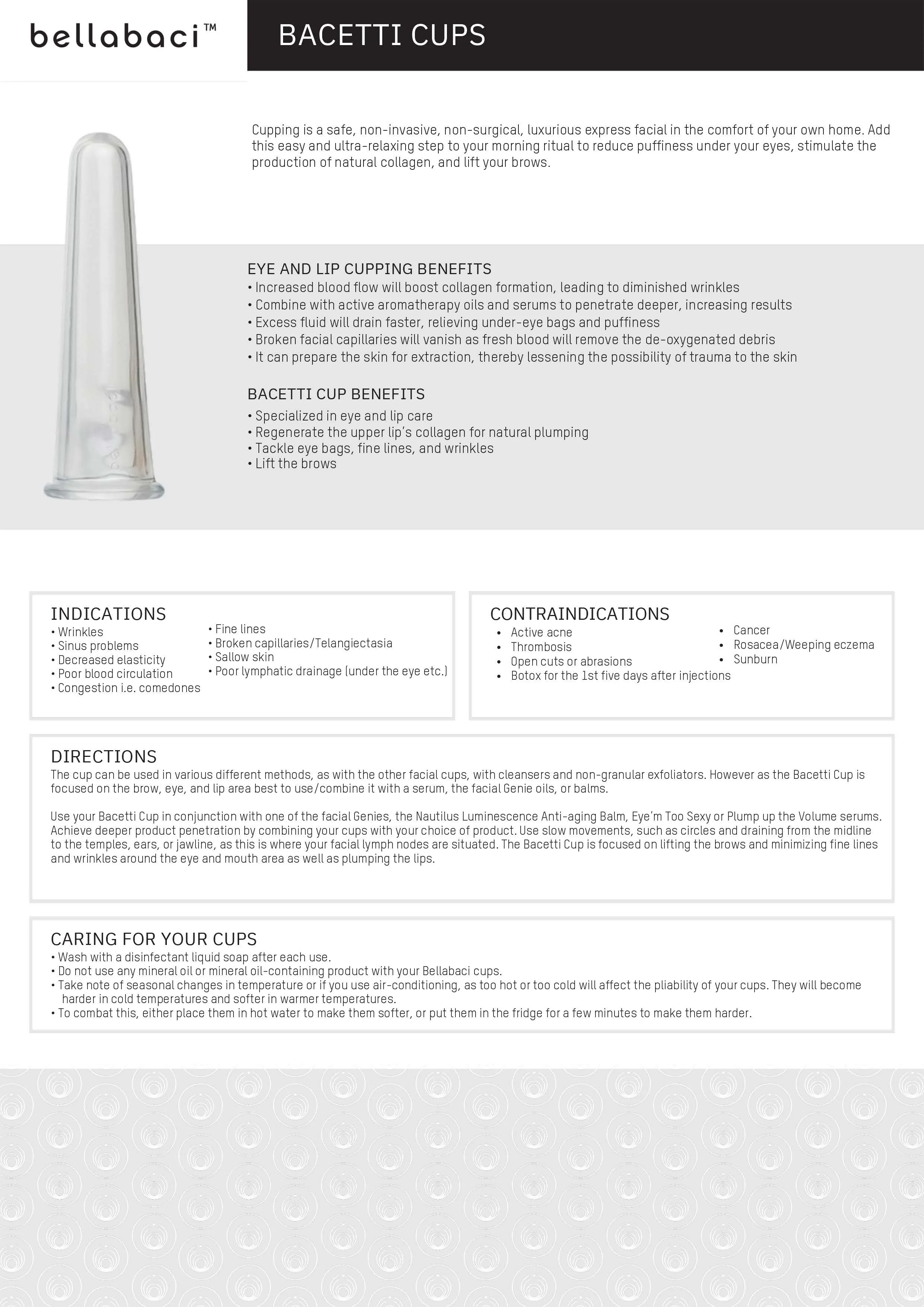 Bellabaci Professional Bacetti Eye & Lip Cup w/ Circuflow Sample Kit - Image 8