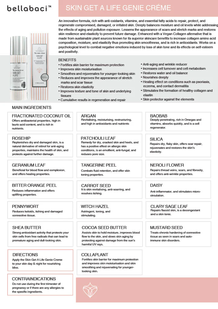 Bellabaci Skin Get A Life w/Vegan Collagen Creme, 8.45 oz - Image 2