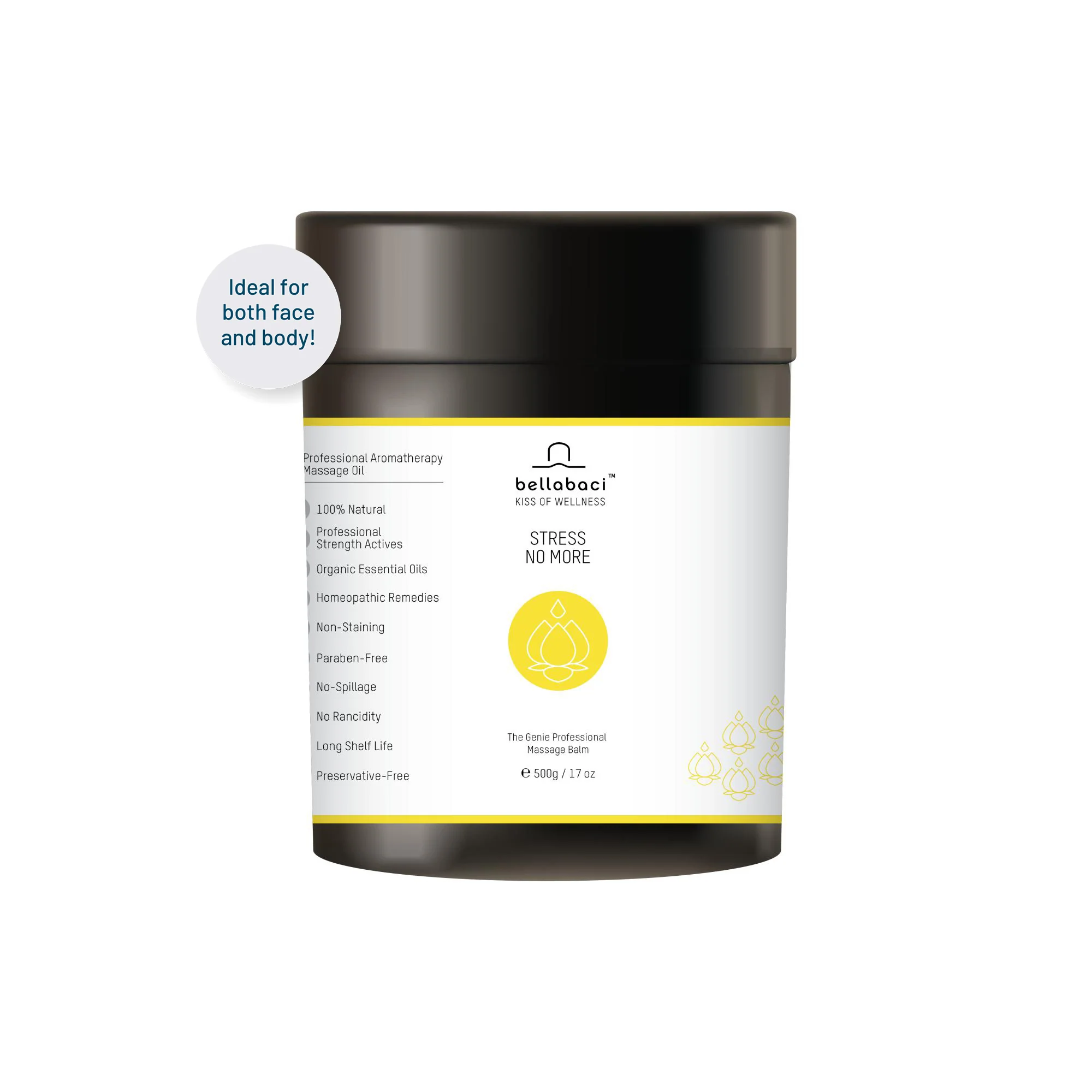 Bellabaci Stress No More Wellness Balm, 17.63 oz