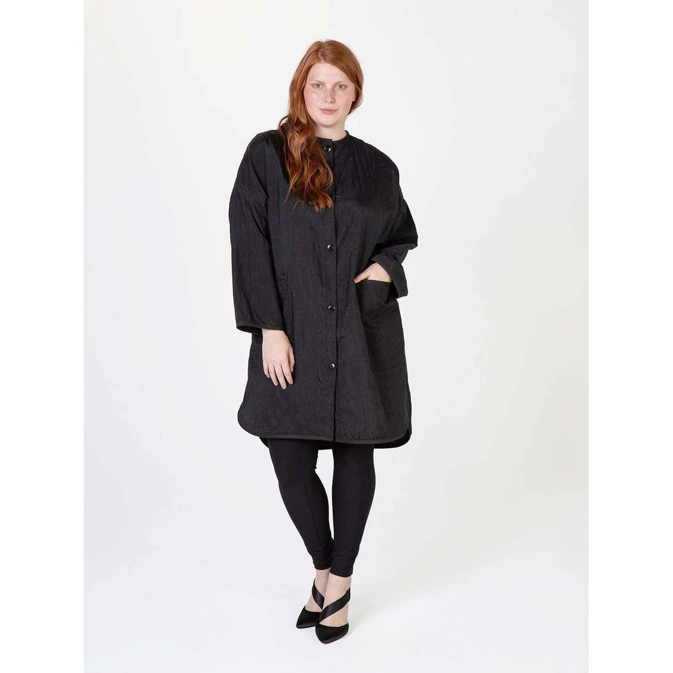 Betty Dain Big Shirt Stylist Tunic, Black - Image 2