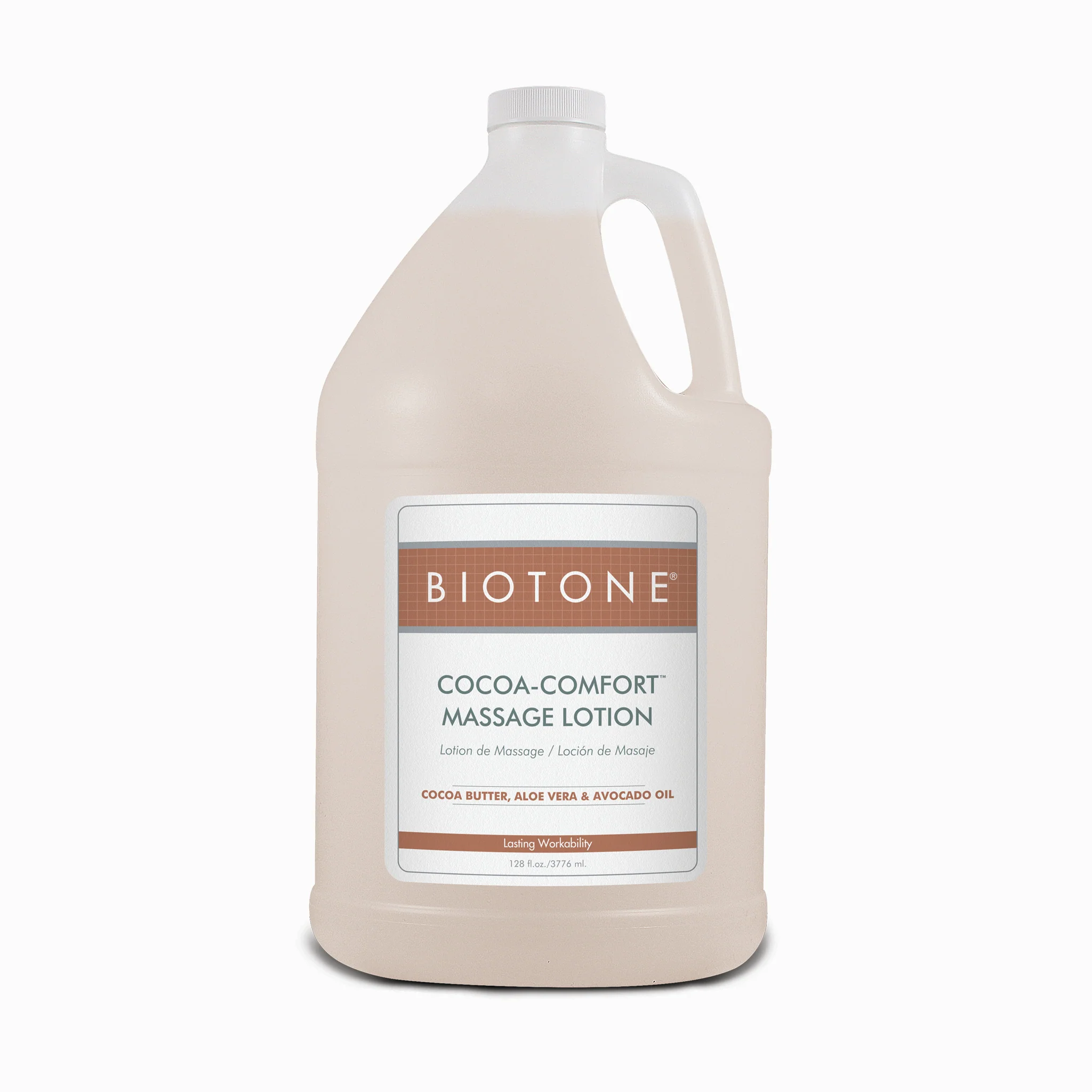 BIOTONE® Cocoa-Comfort Massage Lotion, 1 gallon