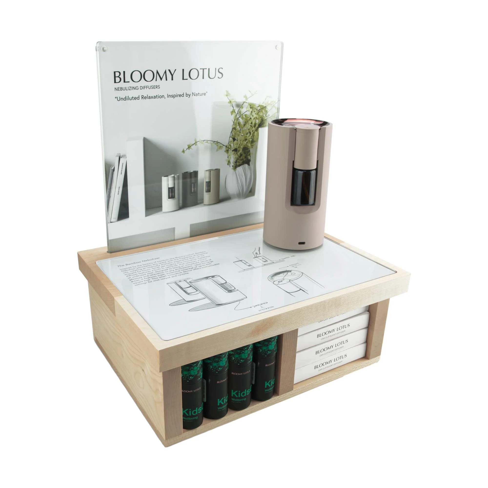 Bloomy Lotus Wooden Display - Image 3