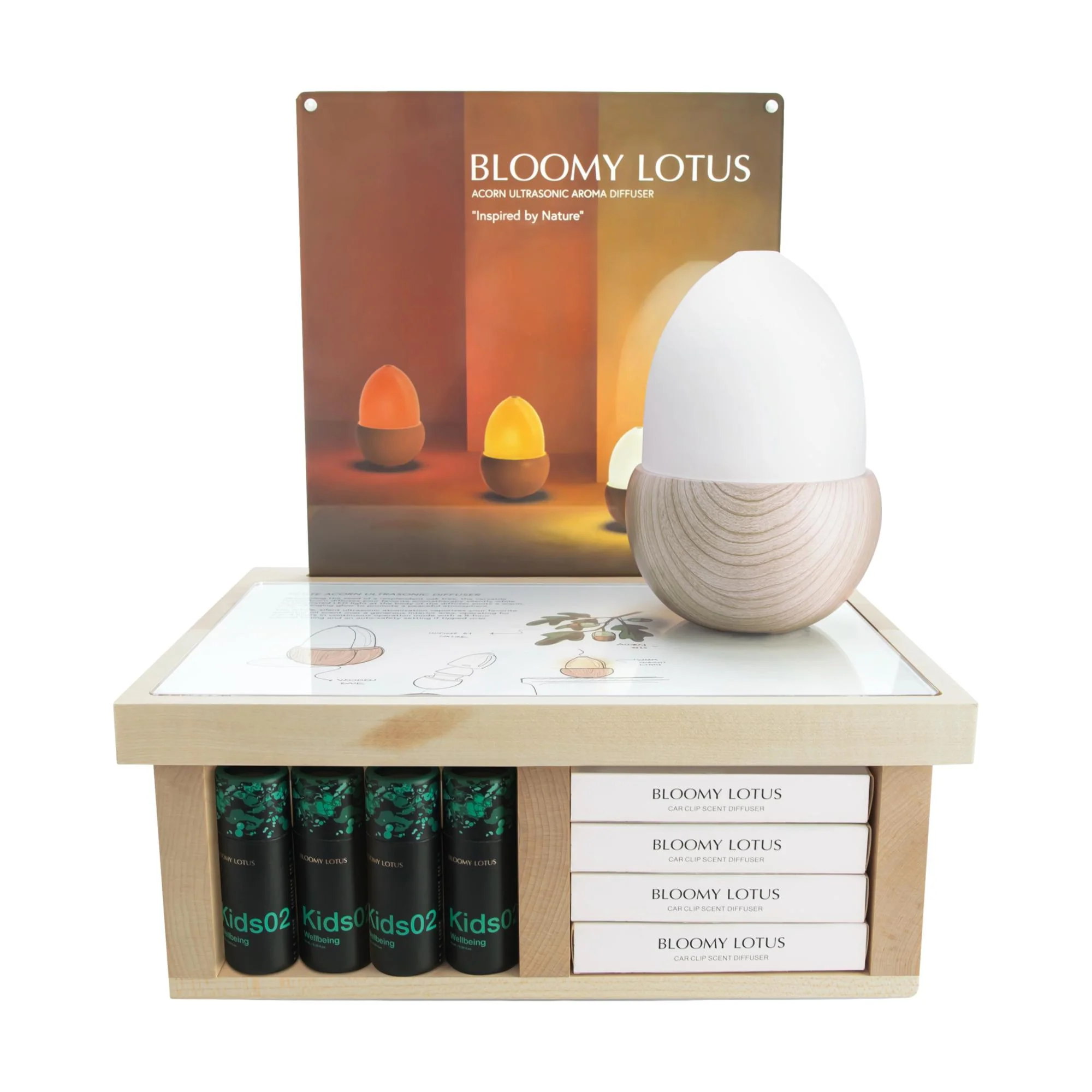 Bloomy Lotus Wooden Display - Image 4