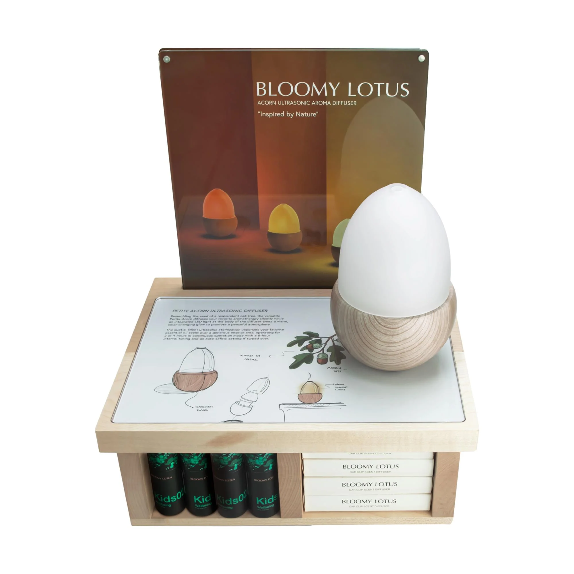 Bloomy Lotus Wooden Display - Image 5