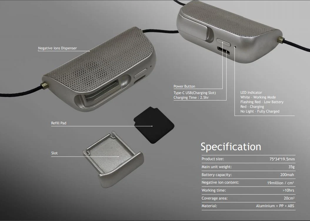 Bloomy Lotus Negative Ion Diffuser, The Zen Wearable - Image 4