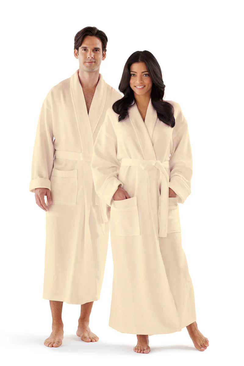 Boca Terry Knit Diamond Shawl Collar Robe - Image 3