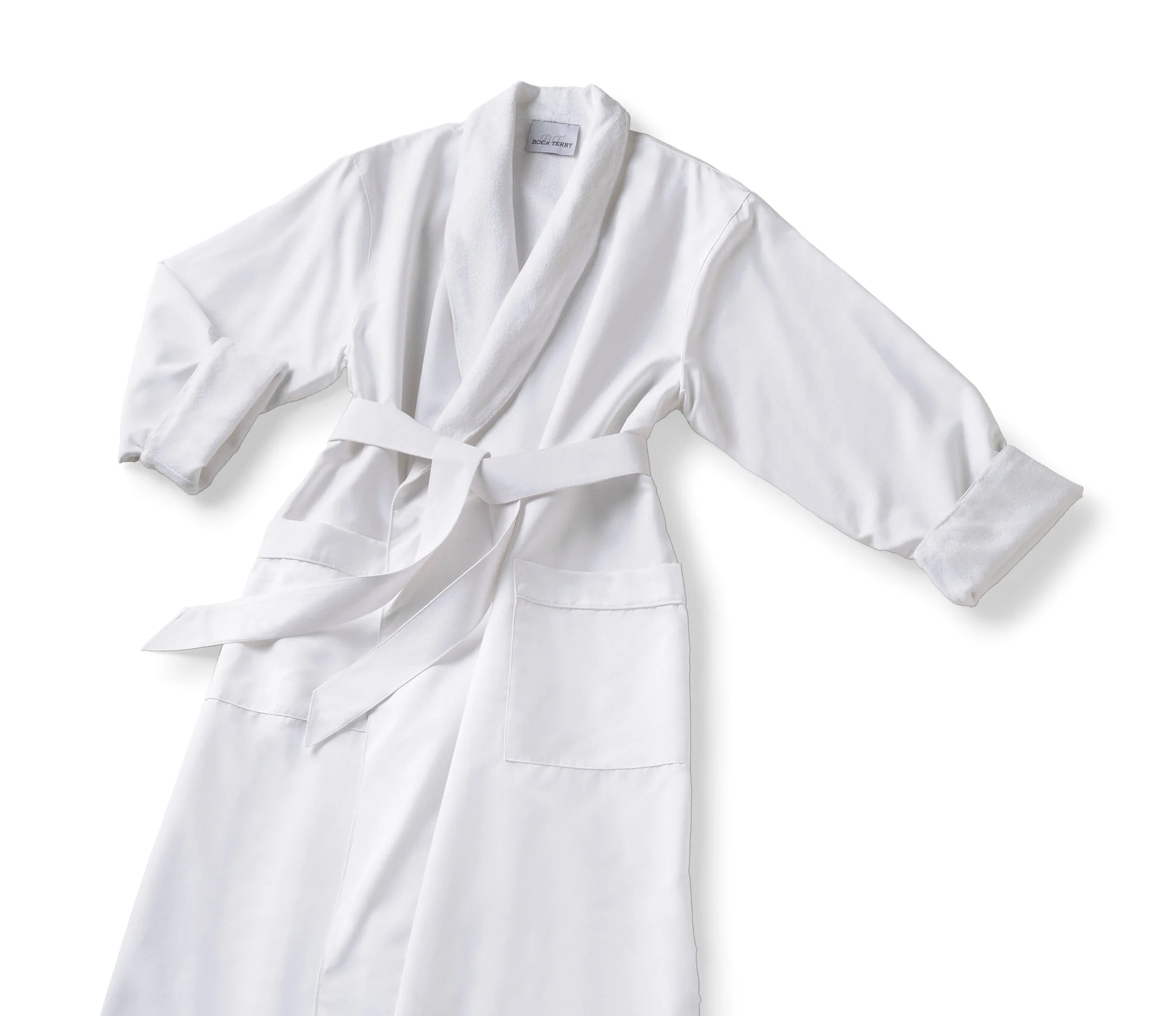 Boca Terry Microfiber Roll Collar Robe - Image 2