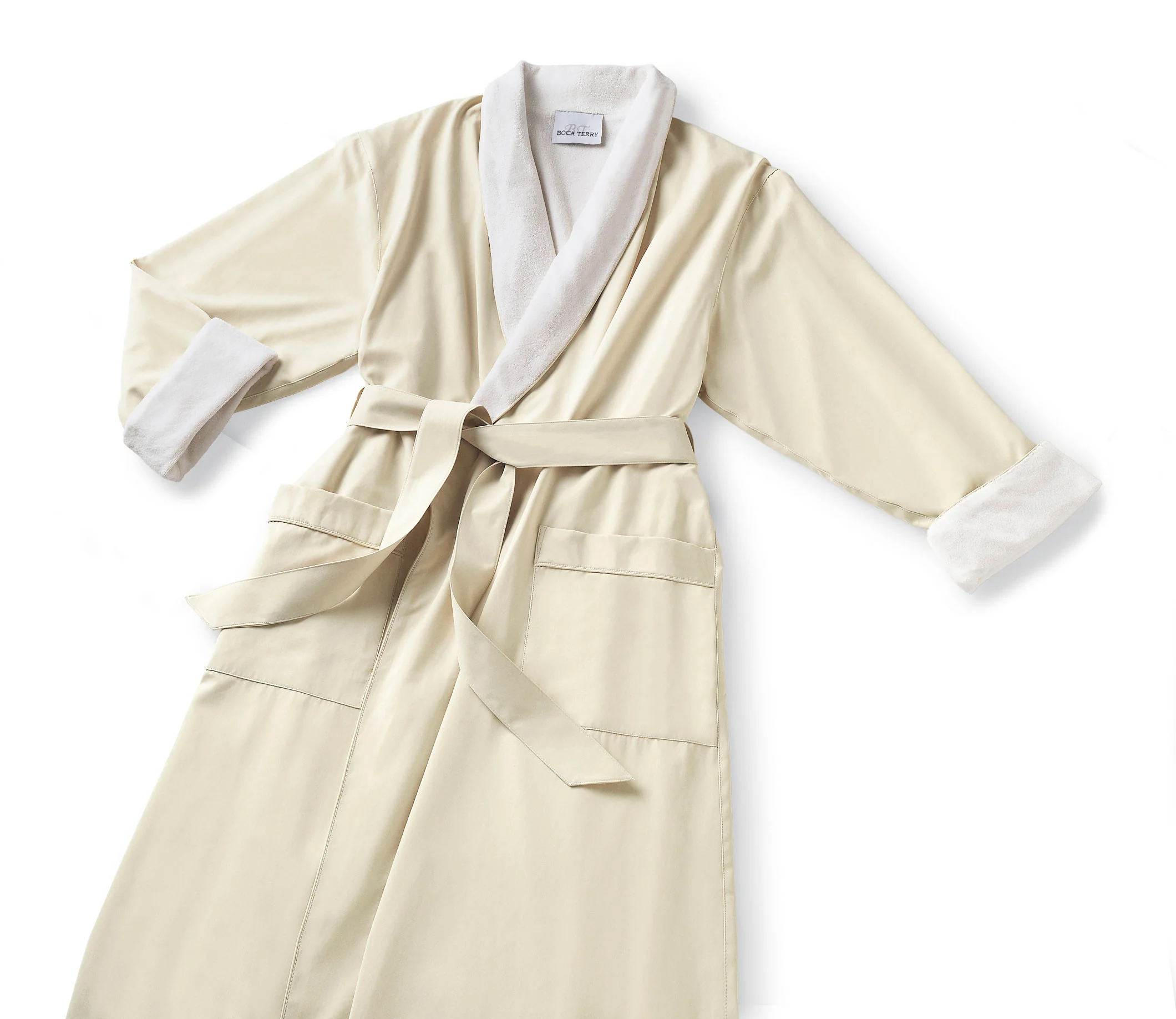Boca Terry Microfiber Roll Collar Robe - Image 3