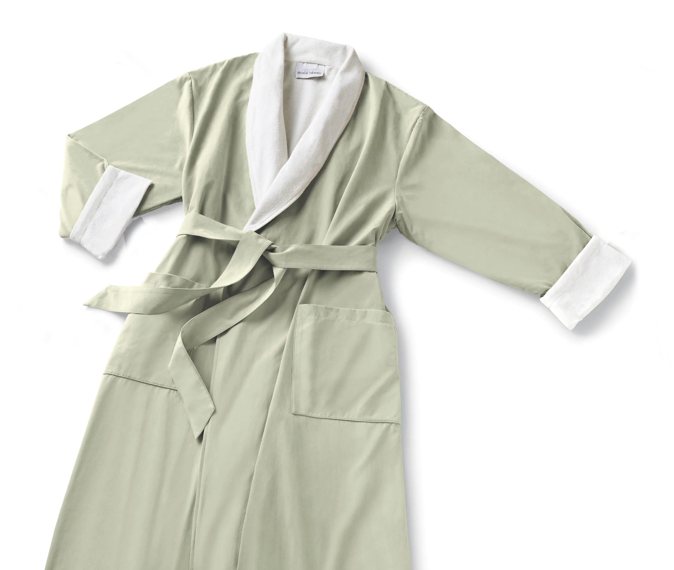 Boca Terry Microfiber Roll Collar Robe - Image 5