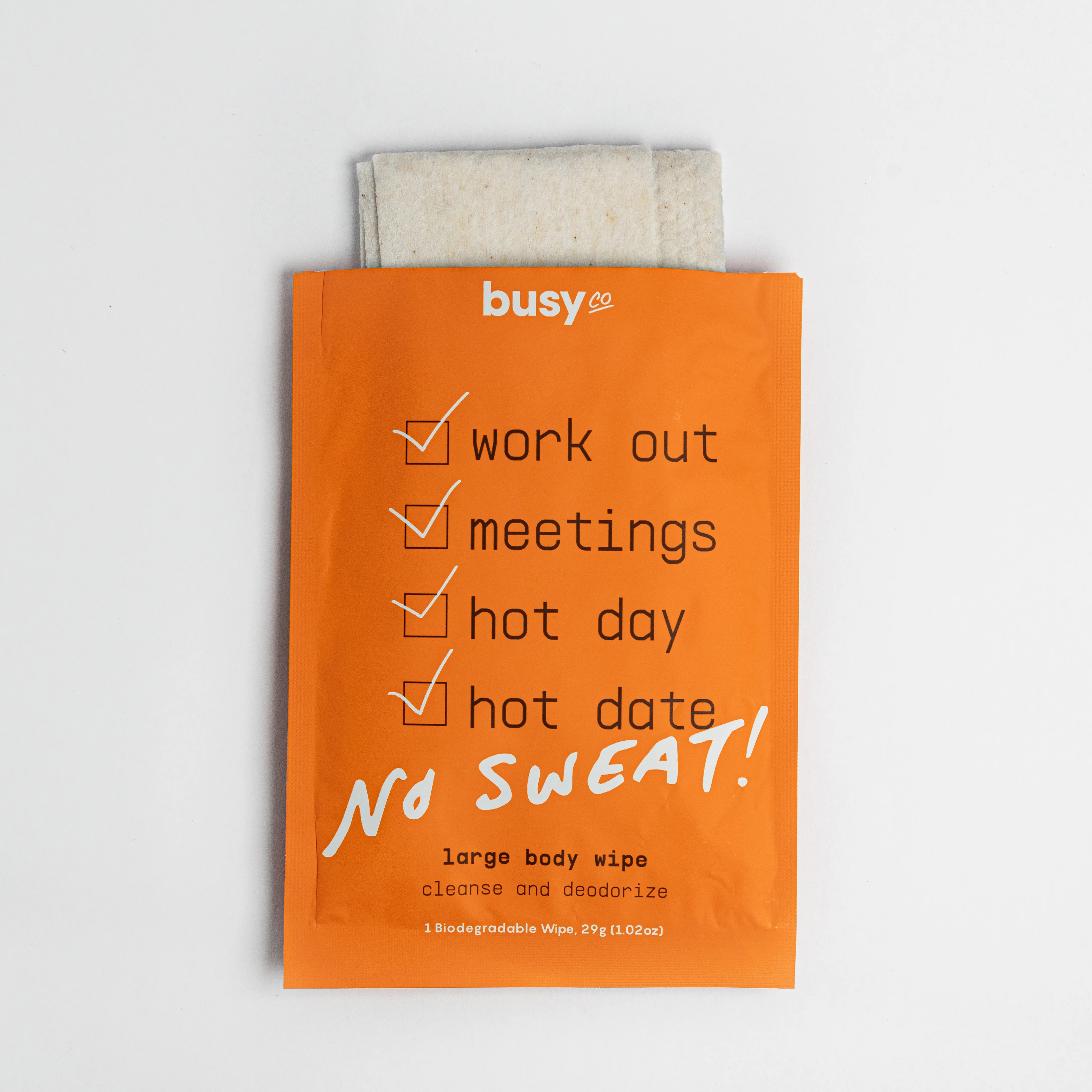 Busy Co. Large Body Wipes, Clarifying Citrus, 80ct - Image 3