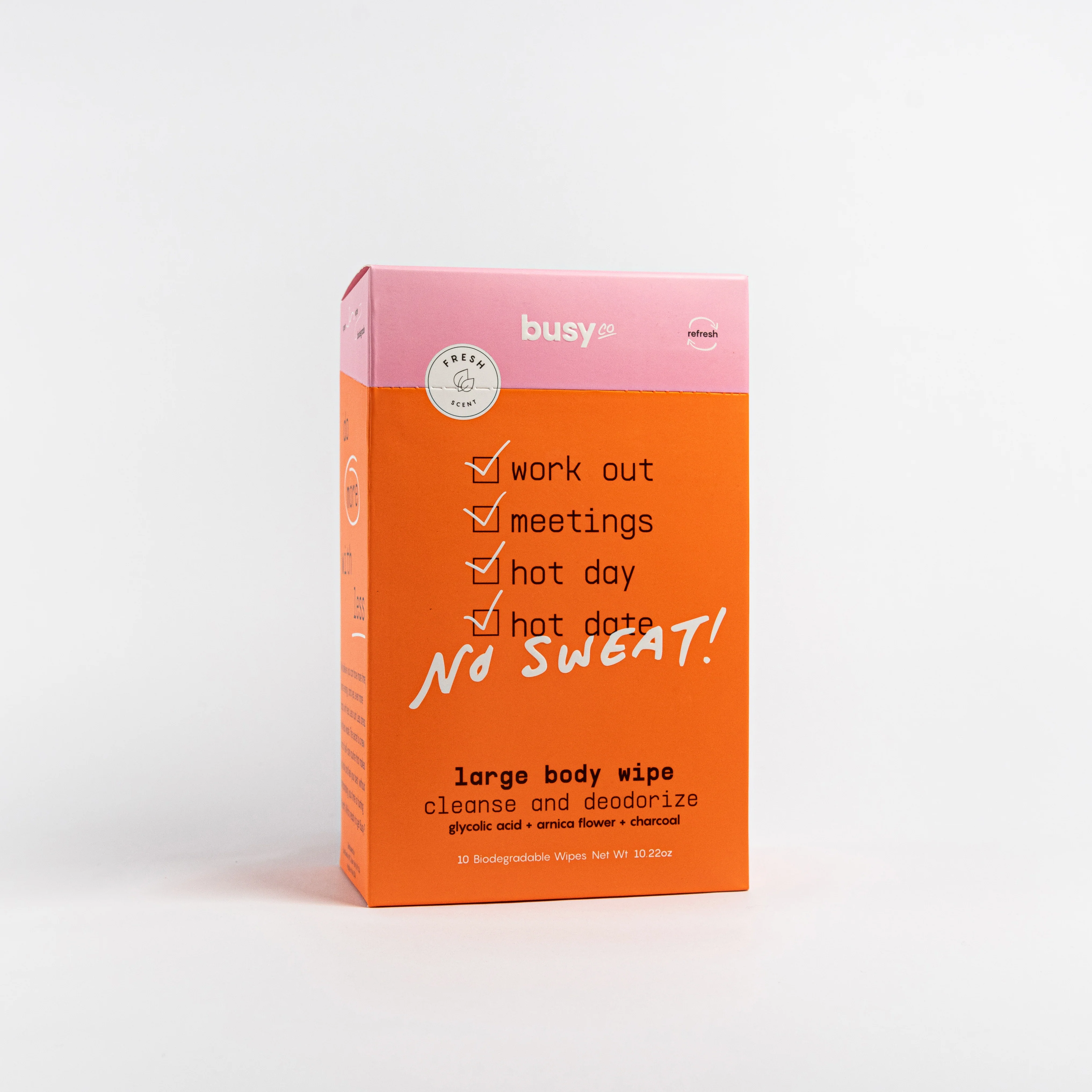 Busy Co. Large Body Wipes, Clarifying Citrus, 80ct - Image 4