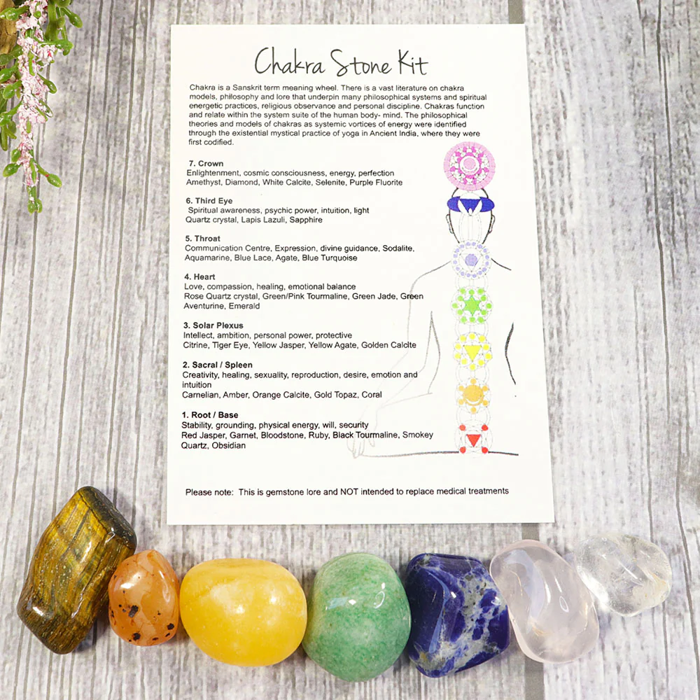 Chakra Crystal Balancing Kit, 7-Piece Set - Image 2