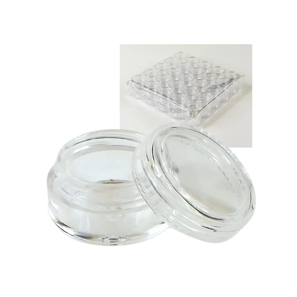 Clear Round Amenity Jar with Lid, .18 oz., 50 ct