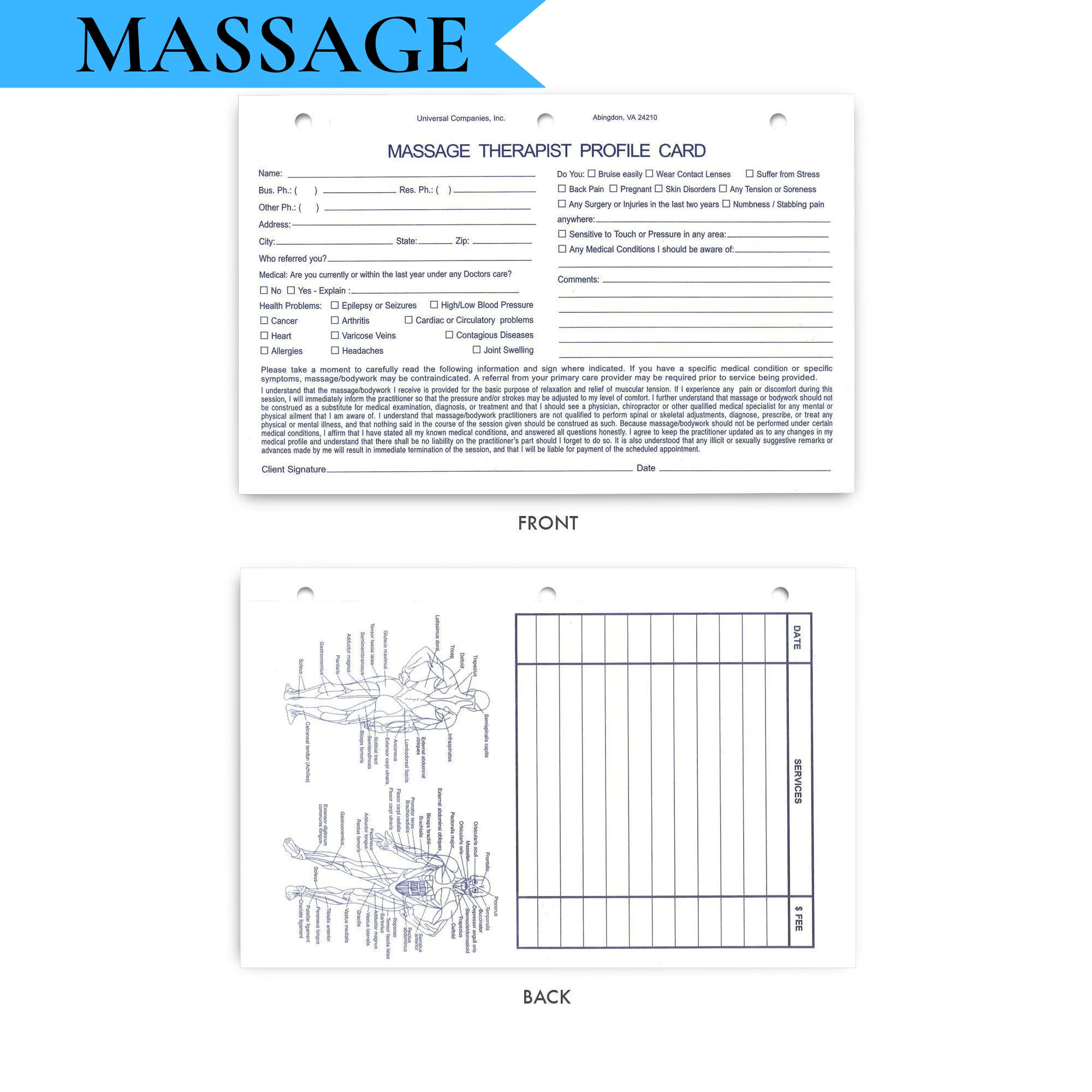 Client Profile Intake Cards, 100 ct - Image 4