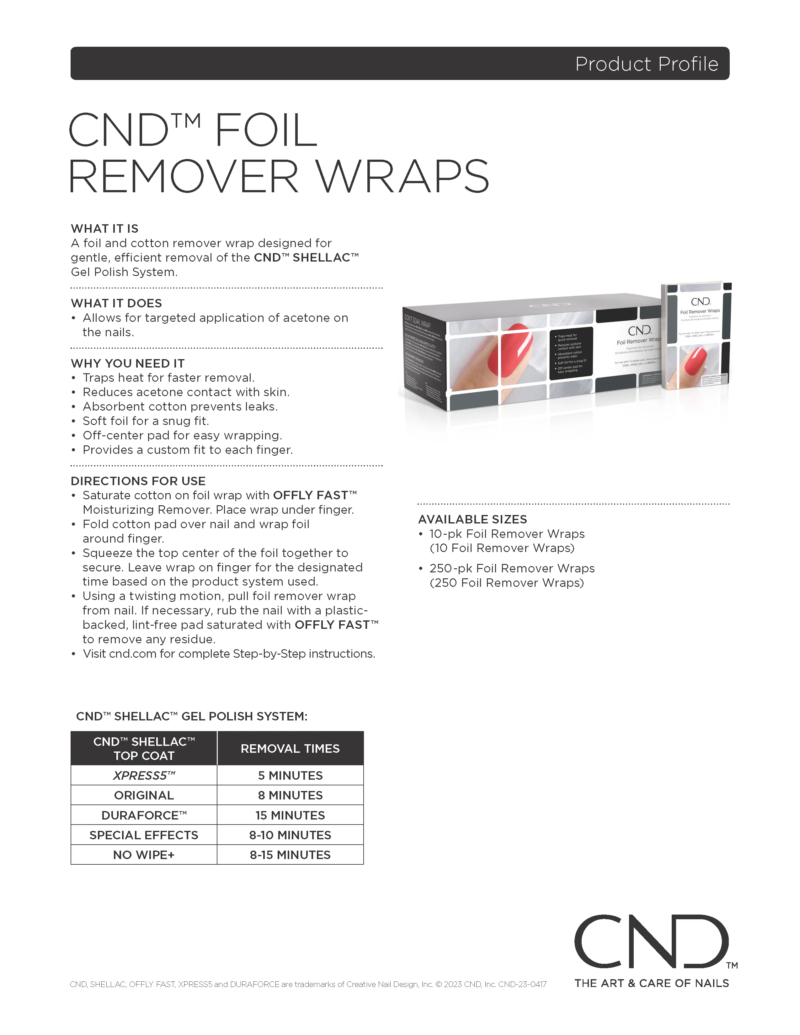 CND Foil Remover Wraps - Image 3