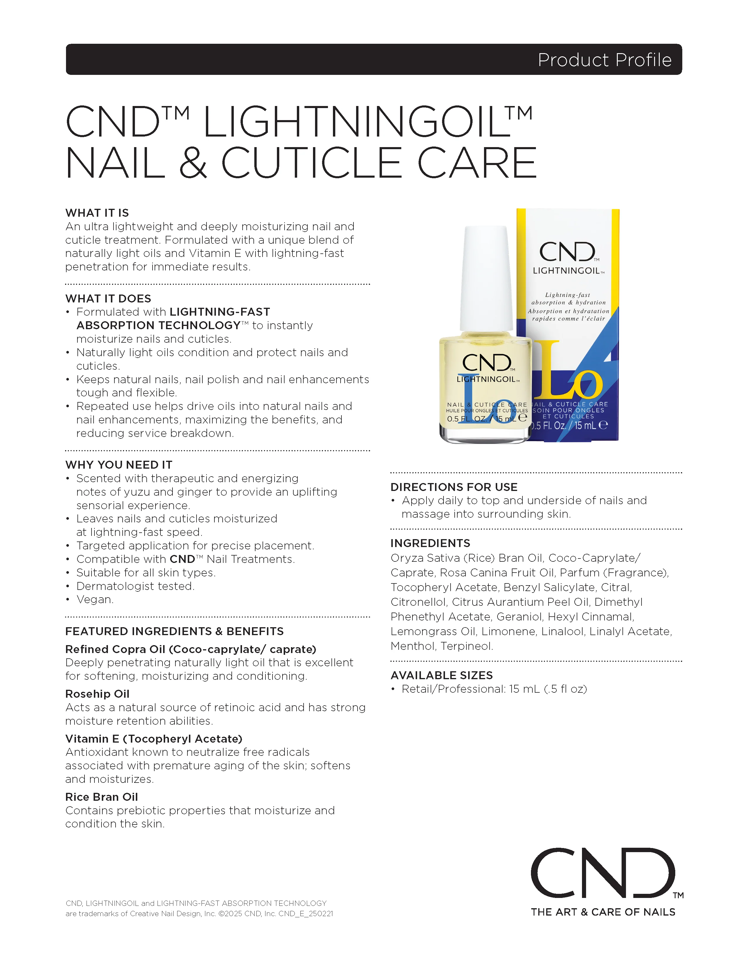 CND LightningOil, 0.5 fl oz - Image 6