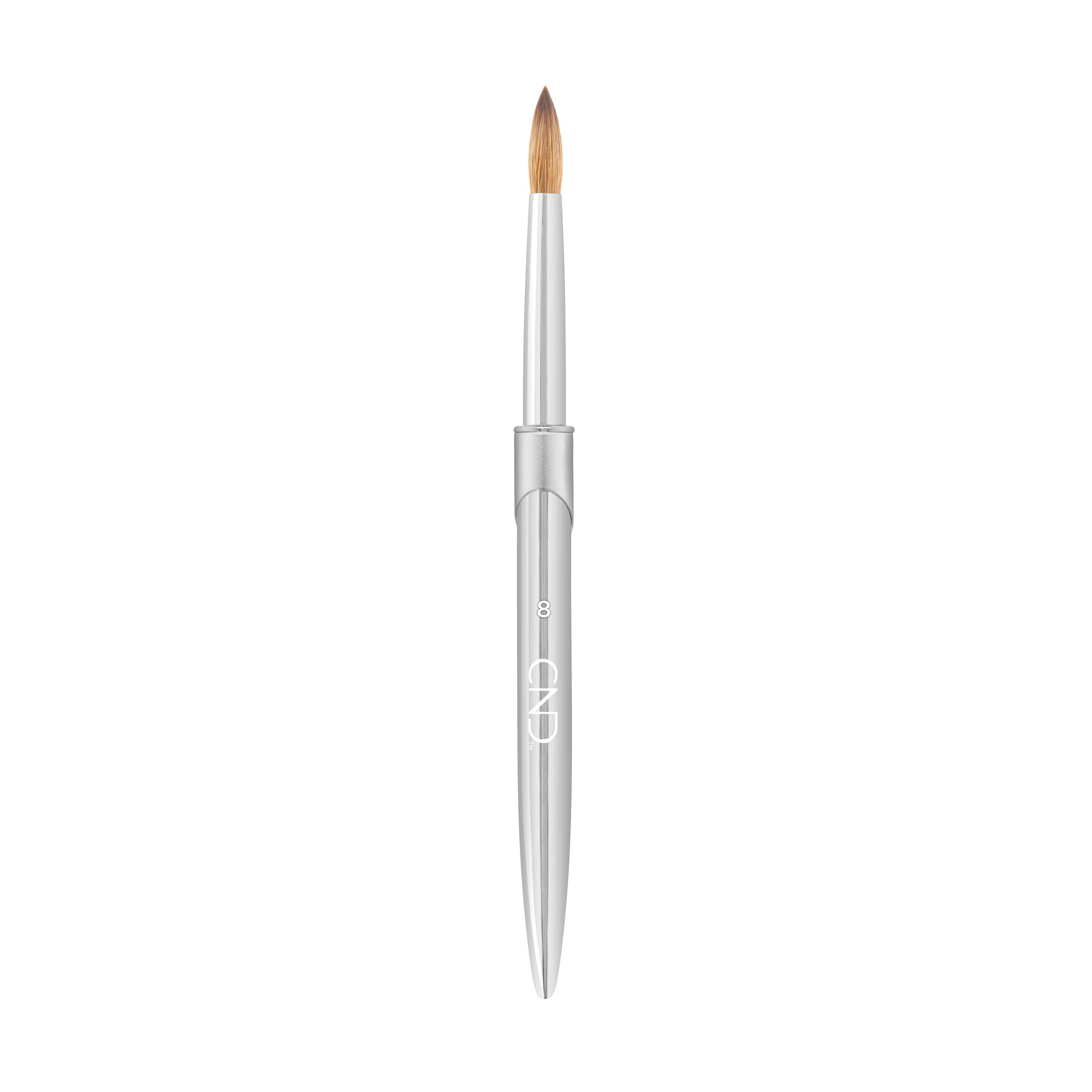 CND Pro Sculpting Liquid & Powder Round Brush, #8 - Image 4