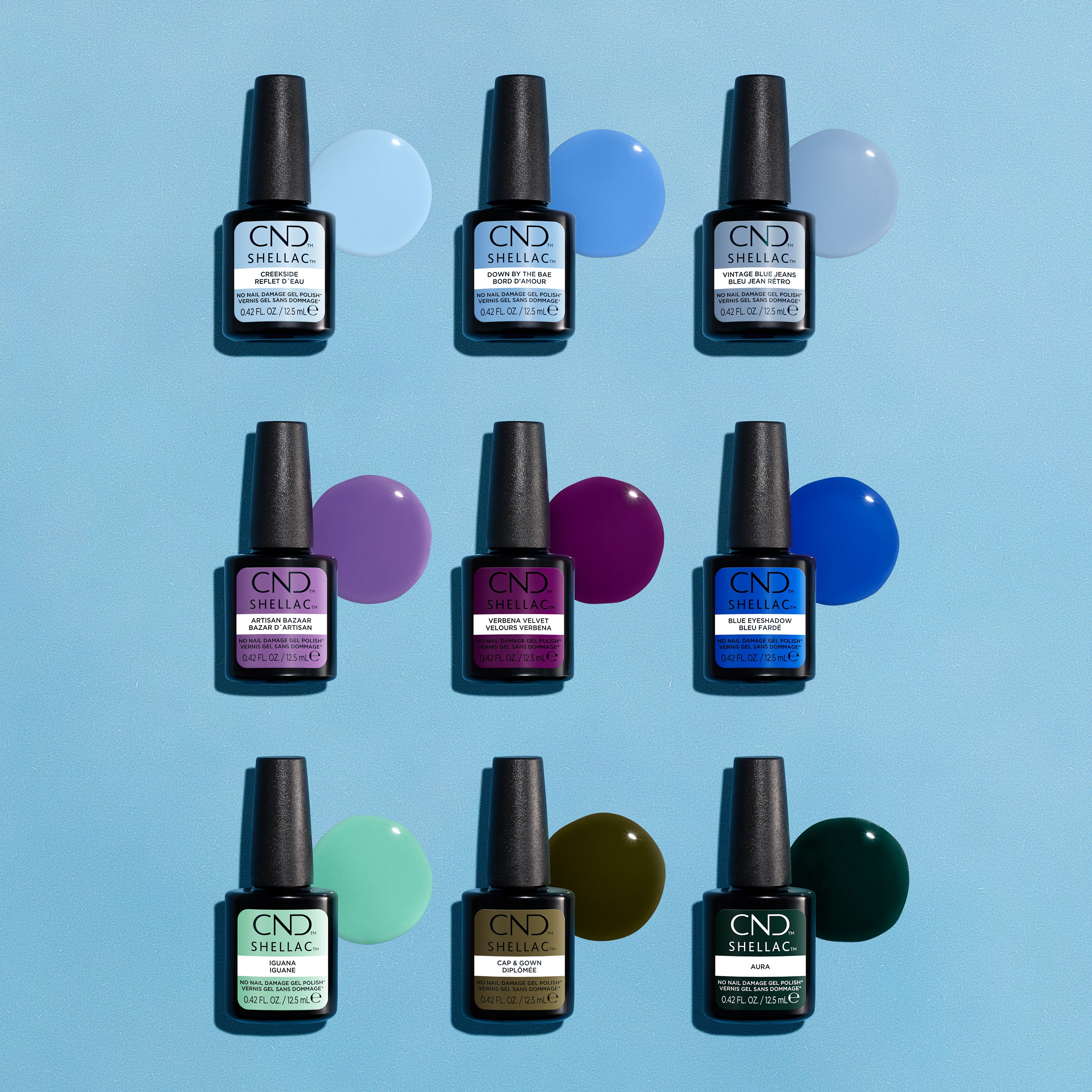 CND Shellac, Blue Eyeshadow, 0.42 fl oz - Image 7