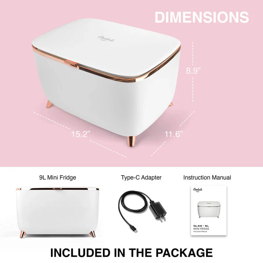 Cooluli Glam 9L Cooling Cosmetics Chest - Image 5