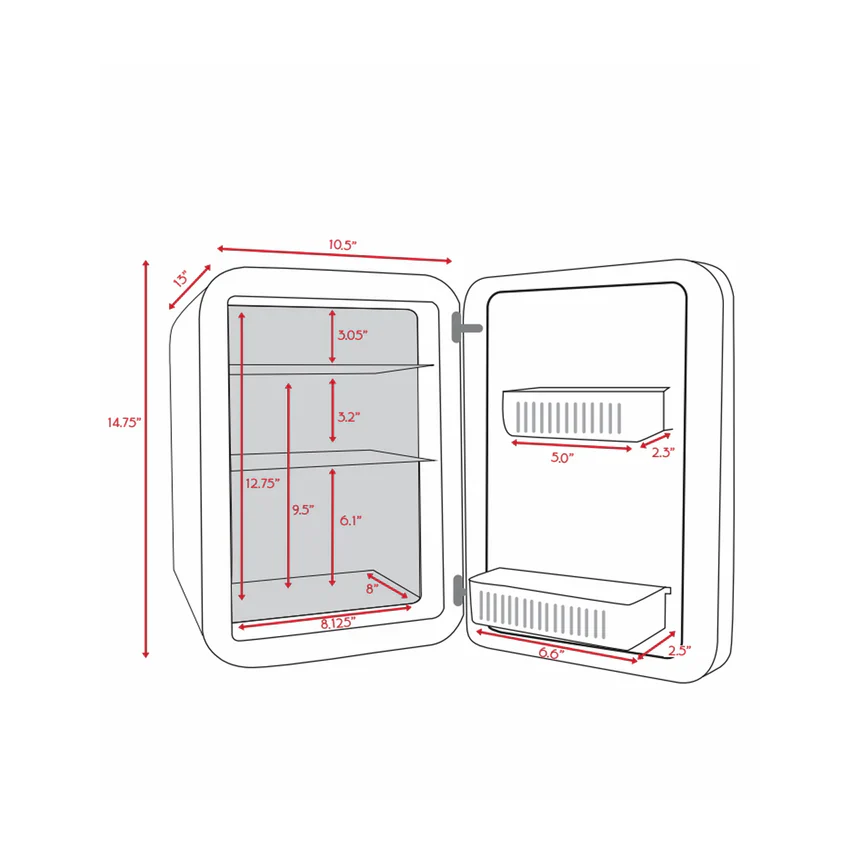 Cooluli Infinity 15L Mini Cosmetic Fridge - Image 5