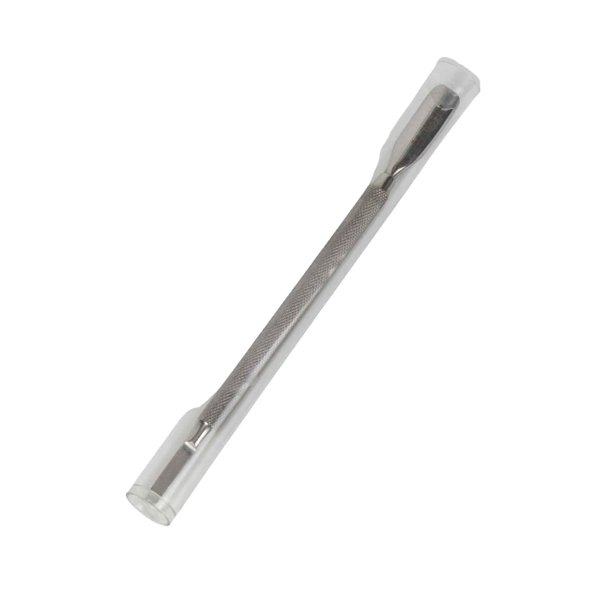 Cuticle Pusher with Flat End Tool, Stainless Steel - Image 4