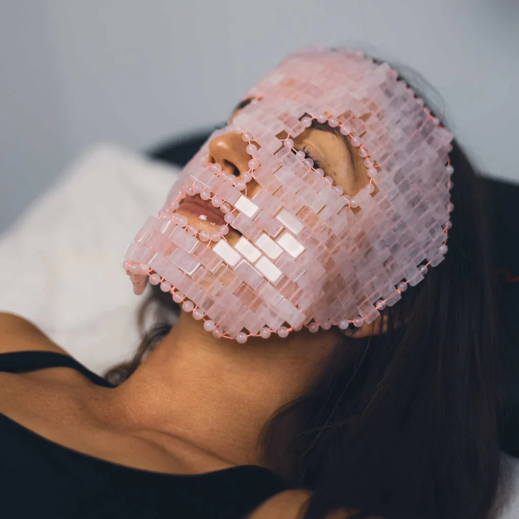 Crystal Fuzion Face Mask, Rose Quartz - Image 2