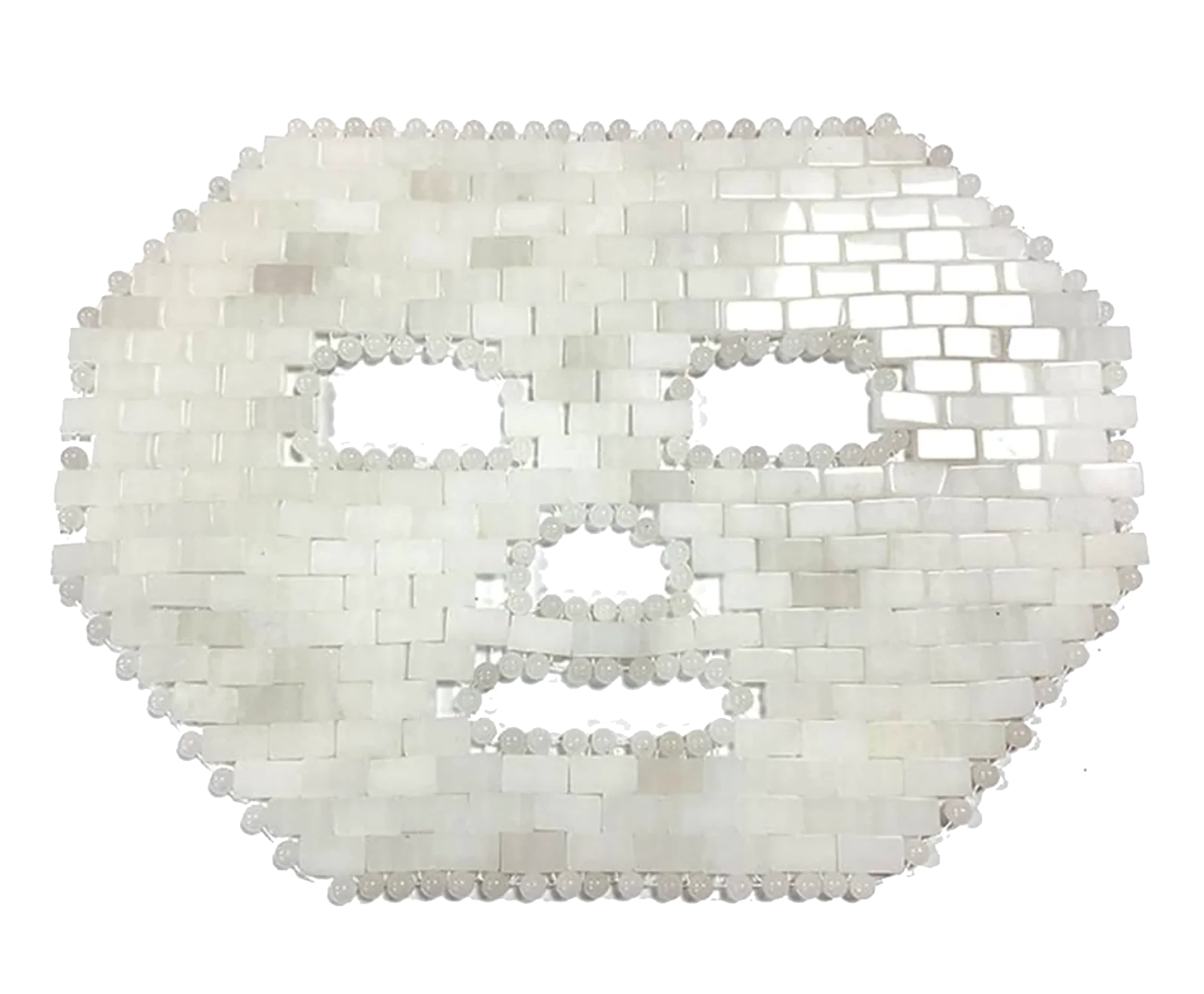 Crystal Fuzion Face Mask, White Jade