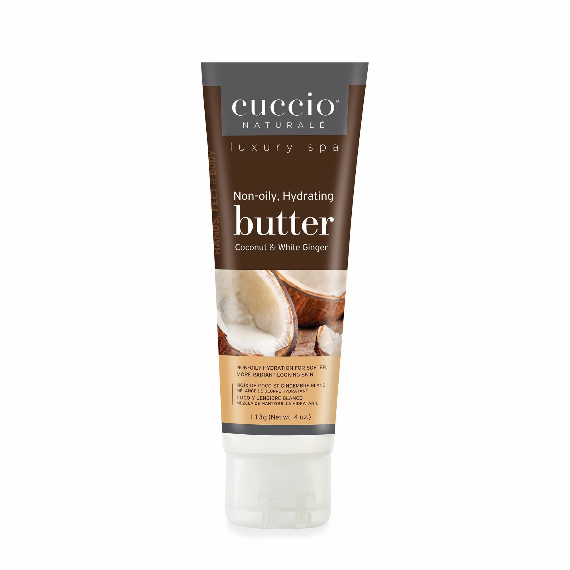 Cuccio Butter Blend, Coconut & White Ginger, 4 oz