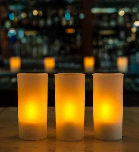 Cup Candle Holders, White, 6 ct - Image 4