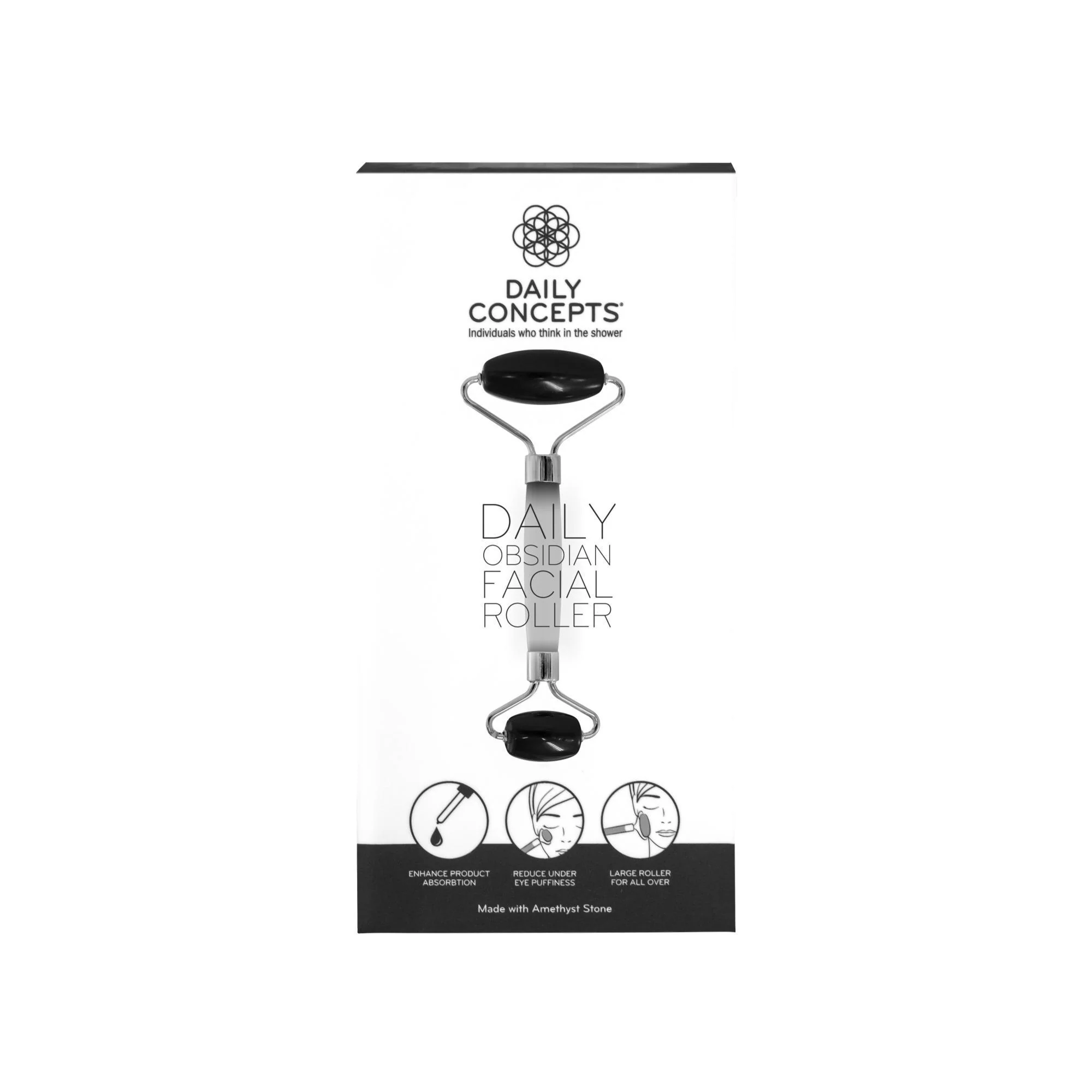 Daily Concepts Obsidian Crystal Facial Roller - Image 2